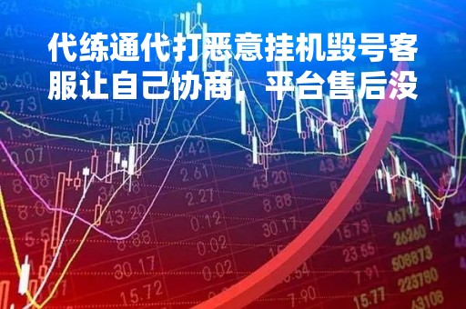 代练通代打恶意挂机毁号客服让自己协商，平台售后没保障