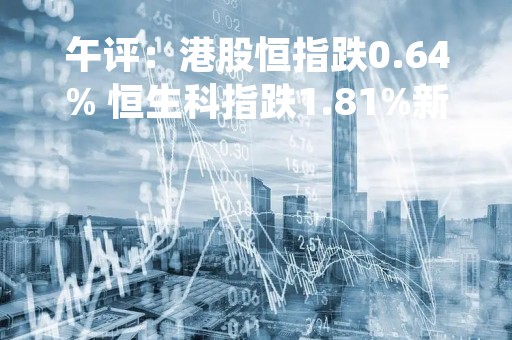 午评：港股恒指跌0.64% 恒生科指跌1.81%新华制药H股大涨超14%