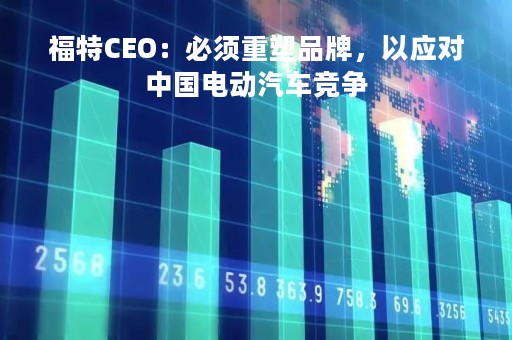 福特CEO：必须重塑品牌，以应对中国电动汽车竞争