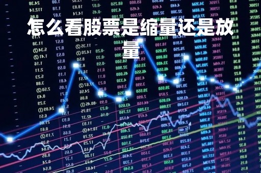 怎么看股票是缩量还是放量「怎样看股票是缩量还是放量」