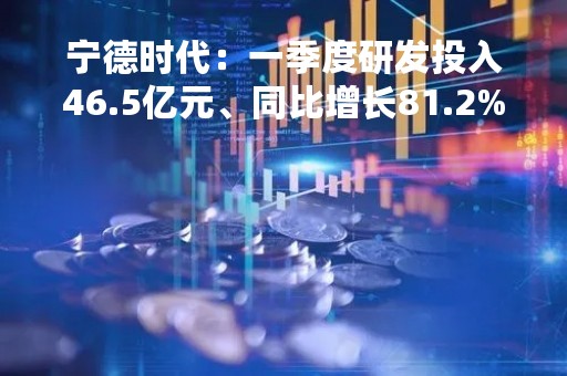 宁德时代：一季度研发投入46.5亿元、同比增长81.2%