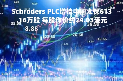 Schroders PLC增持中国太保613.16万股 每股作价约24.03港元