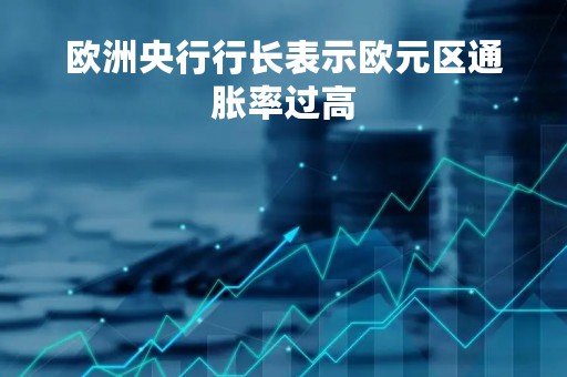 欧洲央行行长表示欧元区通胀率过高