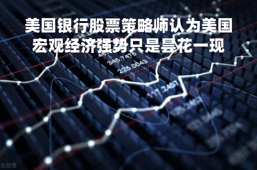 美国银行股票策略师认为美国宏观经济强势只是昙花一现