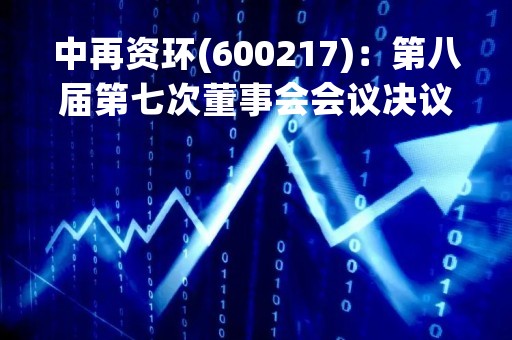 中再资环(600217)：第八届第七次董事会会议决议，审议2项议案获通过