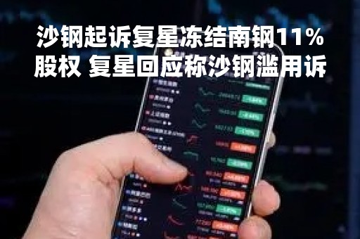 沙钢起诉复星冻结南钢11%股权 复星回应称沙钢滥用诉权