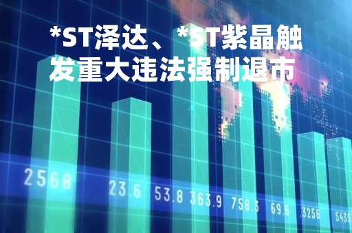 *ST泽达、*ST紫晶触发重大违法强制退市 将成科创板首批退市公司