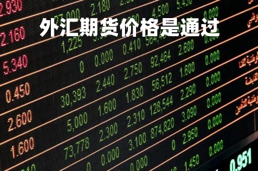 外汇期货价格是通过