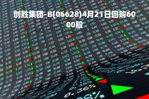 创胜集团-B(06628)4月21日回购6000股