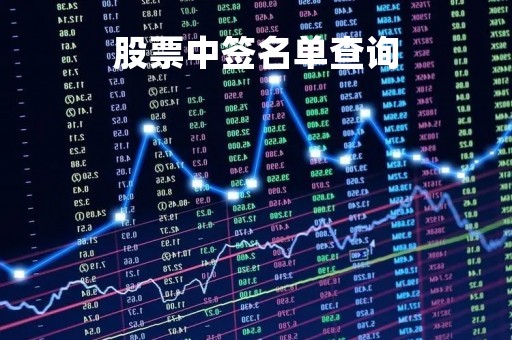 股票中签名单查询「股票中签率怎么查」