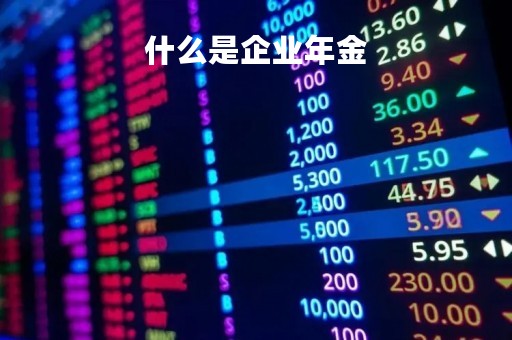 什么是企业年金