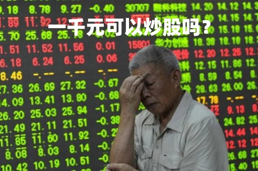 一千元可以炒股吗？