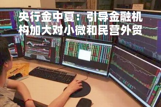 央行金中夏：引导金融机构加大对小微和民营外贸企业的支持力度