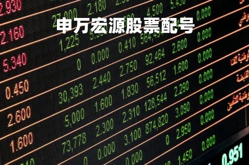 申万宏源股票配号「申万宏源配股怎么操作」