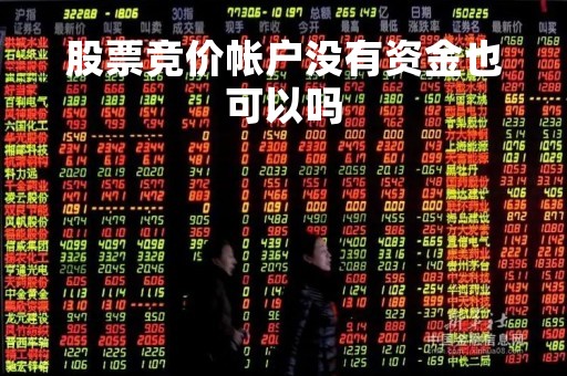 股票竞价帐户没有资金也可以吗「竞价都没有的股票」