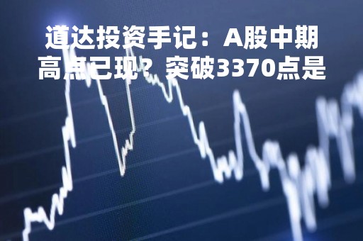道达投资手记：A股中期高点已现？突破3370点是关键