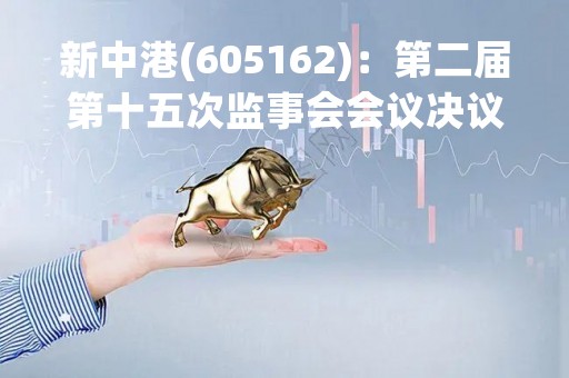 新中港(605162)：第二届第十五次监事会会议决议，3项议案获通过