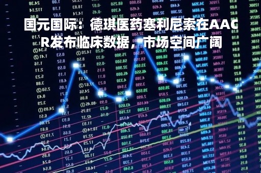 国元国际：德琪医药塞利尼索在AACR发布临床数据，市场空间广阔