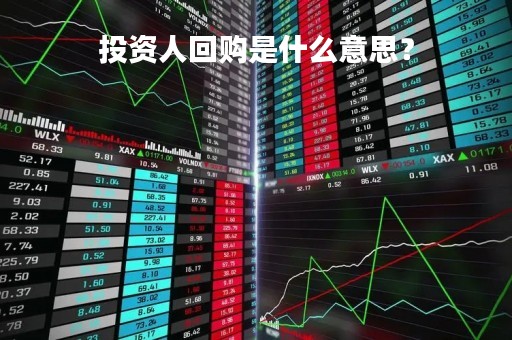 投资人回购是什么意思？