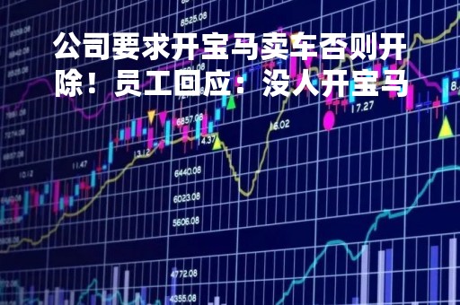 公司要求开宝马卖车否则开除！员工回应：没人开宝马