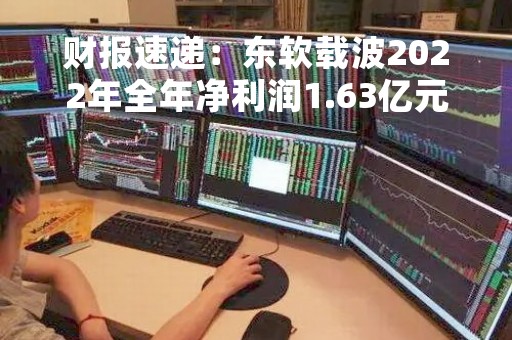 财报速递：东软载波2022年全年净利润1.63亿元，总体财务状况不佳
