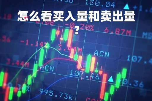 怎么看买入量和卖出量？