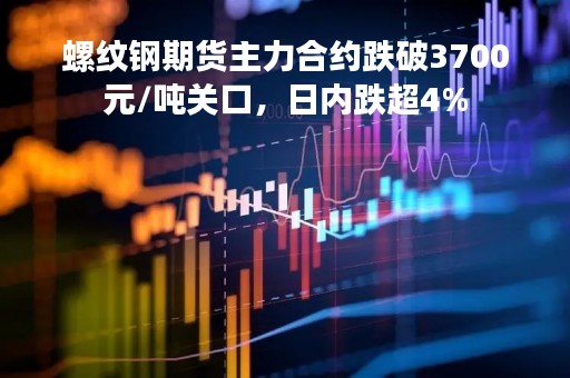螺纹钢期货主力合约跌破3700元/吨关口，日内跌超4%