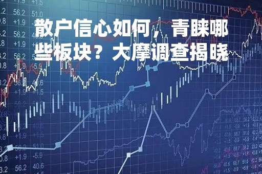 散户信心如何，青睐哪些板块？大摩调查揭晓答案