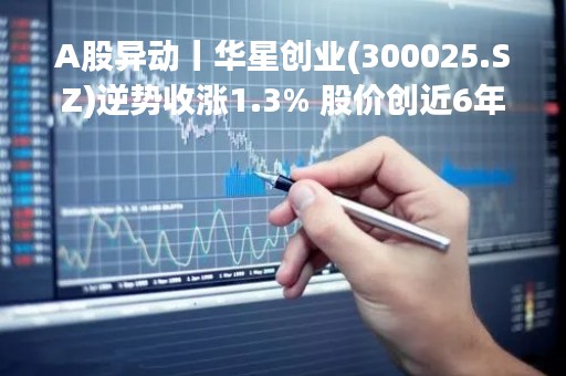 A股异动丨华星创业(300025.SZ)逆势收涨1.3% 股价创近6年收盘新高