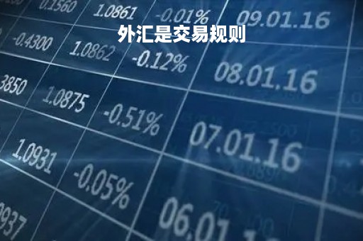 外汇是交易规则「外汇是交易规则嘛」