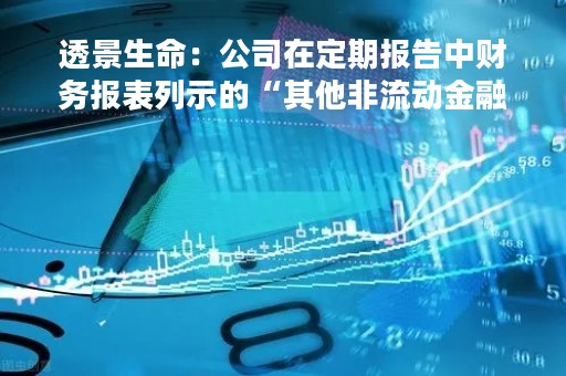 透景生命：公司在定期报告中财务报表列示的“其他非流动金融资产”科目主要系投资于生物医药领域的产业投资基金