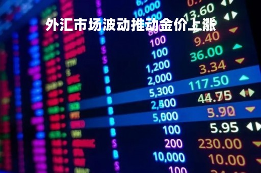 外汇市场波动推动金价上涨「外汇市场波动推动金价上涨」