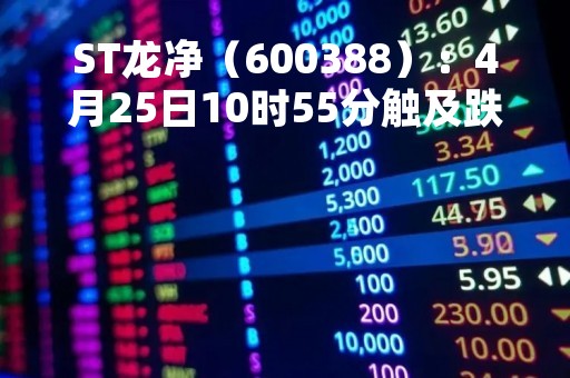 ST龙净（600388）：4月25日10时55分触及跌停板