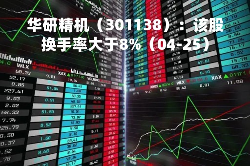 华研精机（301138）：该股换手率大于8%（04-25）