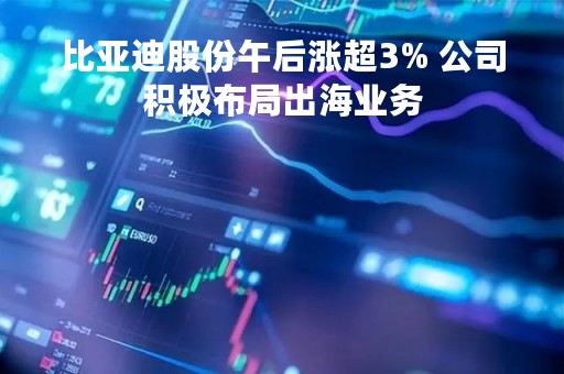 比亚迪股份午后涨超3% 公司积极布局出海业务