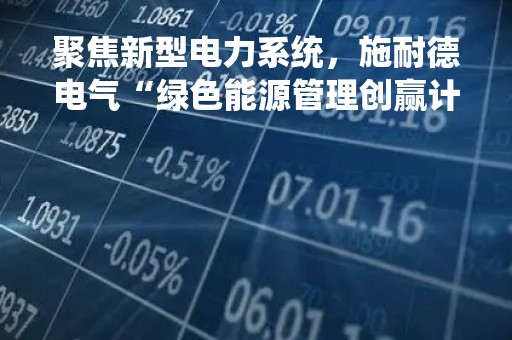 聚焦新型电力系统，施耐德电气“绿色能源管理创赢计划”第三季启航