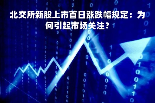 北交所新股上市首日涨跌幅规定：为何引起市场关注？