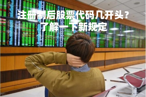注册制后股票代码几开头？了解一下新规定