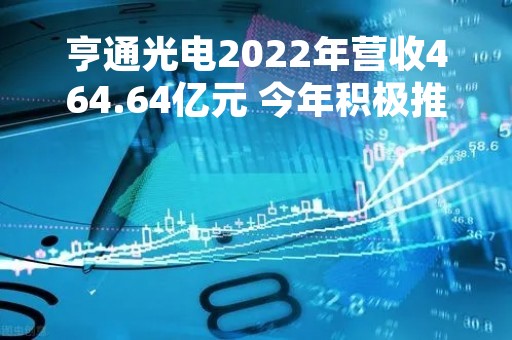 亨通光电2022年营收464.64亿元 今年积极推进亨通海洋光网上市