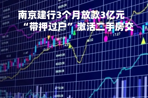 南京建行3个月放款3亿元    “带押过户”激活二手房交易