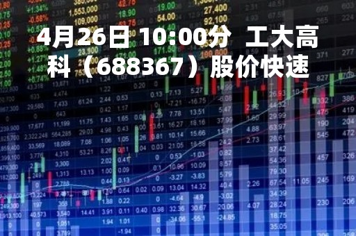 4月26日 10:00分 工大高科(688367)股价快速拉升 4月26日 10:00分 工大高科(688367)股价快速拉升