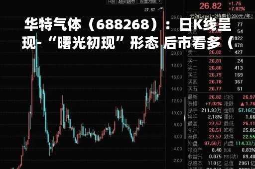 华特气体（688268）：日K线呈现-“曙光初现”形态 后市看多（04-27）