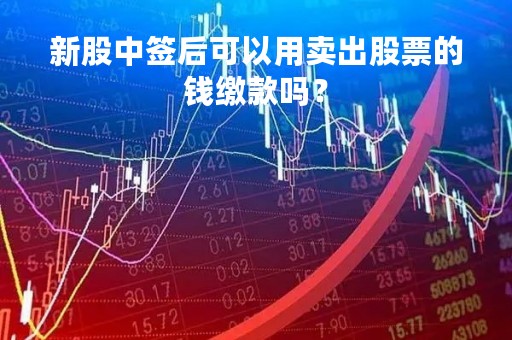 新股中签后可以用卖出股票的钱缴款吗？