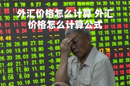 外汇价格怎么计算 外汇价格怎么计算公式