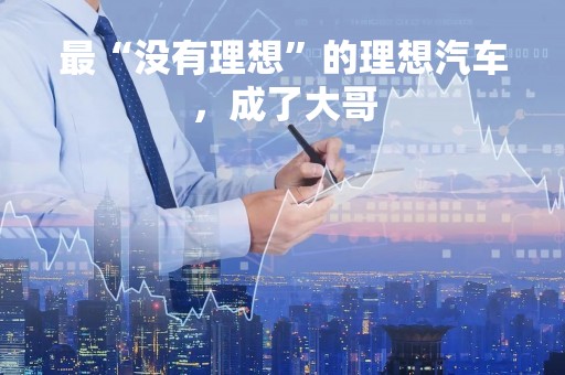 最“没有理想”的理想汽车，成了大哥
