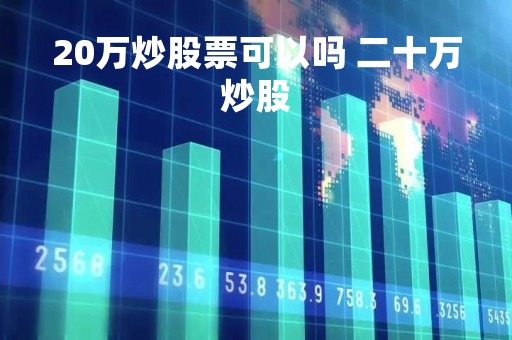 20万炒股票可以吗 二十万炒股