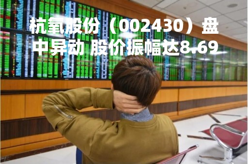 杭氧股份（002430）盘中异动 股价振幅达8.69%  上涨7.17%（04-27）