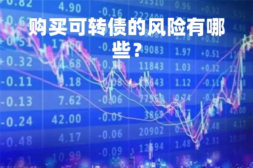购买可转债的风险有哪些？