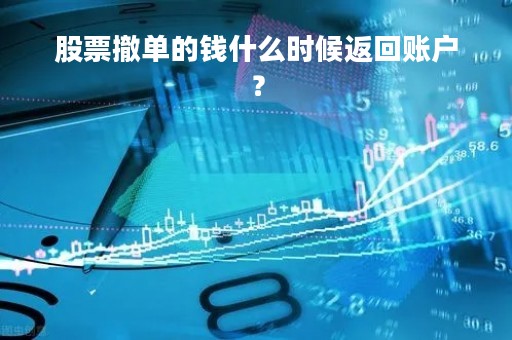 股票撤单的钱什么时候返回账户？