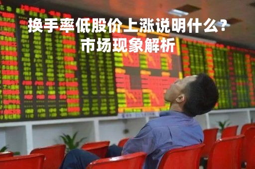 换手率低股价上涨说明什么？市场现象解析